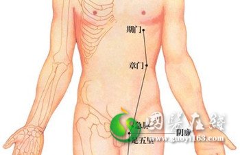 期门穴位位置图
